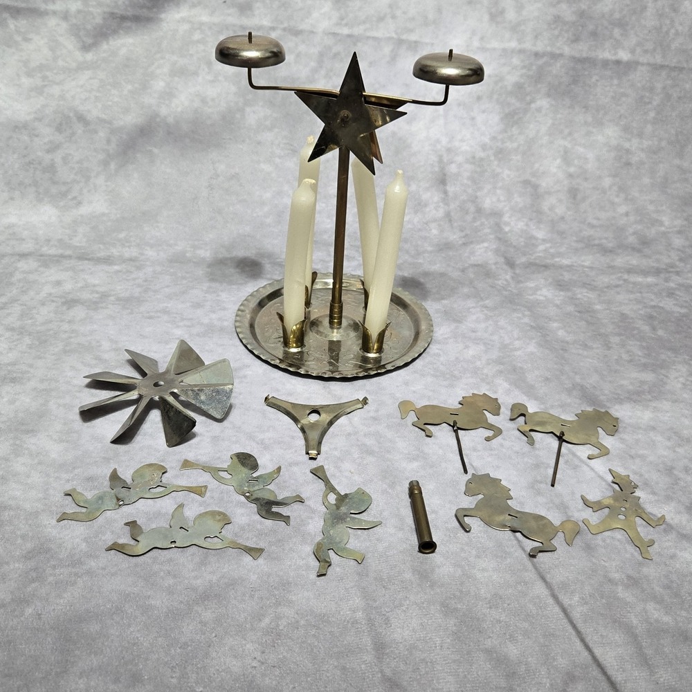 Vintage Swedish Angel‎ and Party Chimes Original Box Horses Clown *READ